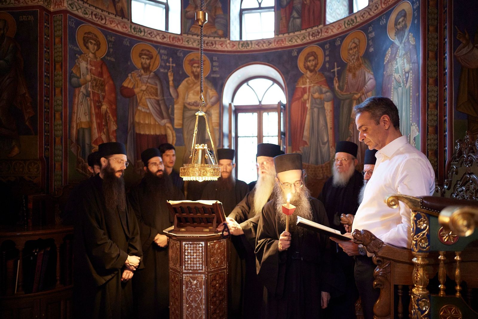 stin-iera-moni-simonos-petras Στην Ιερά Μονή Σίμωνος Πέτρας ο Πρωθυπουργός Κυριάκος Μητσοτάκης