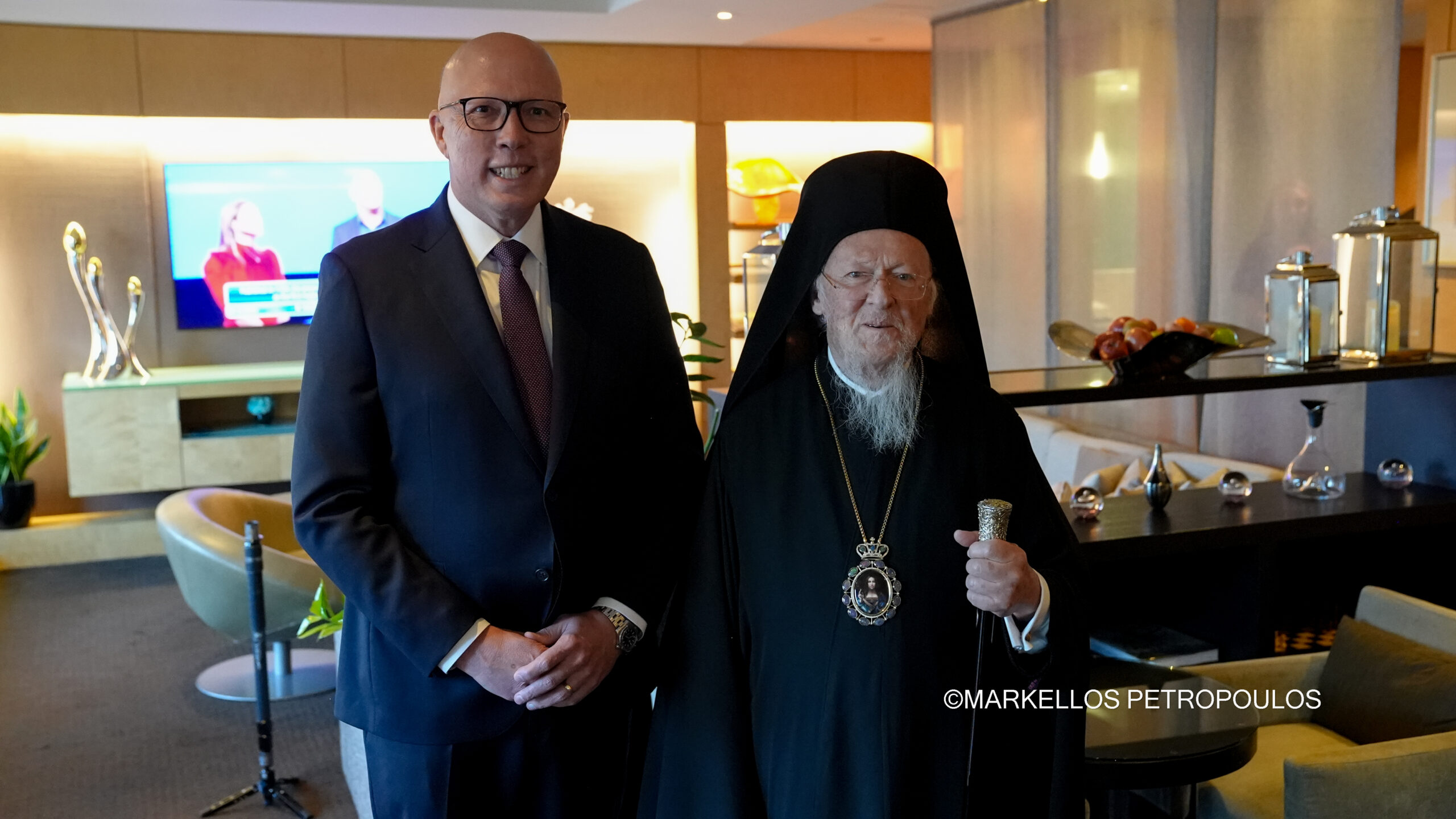 ston-ik.-patriarchi-o-Αrchigos Στον Οικ. Πατριάρχη ο Αρχηγός της αξιωματικής αντιπολιτεύσεως στην Αυστραλία