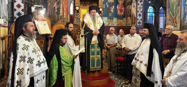 ston-panigiriko-esperino-tou-Αgiou Στον πανηγυρικό Εσπερινό του Αγίου Βησσαρίωνα στη Ραχούλα χοροστάτησε ο Σεβασμιώτατος