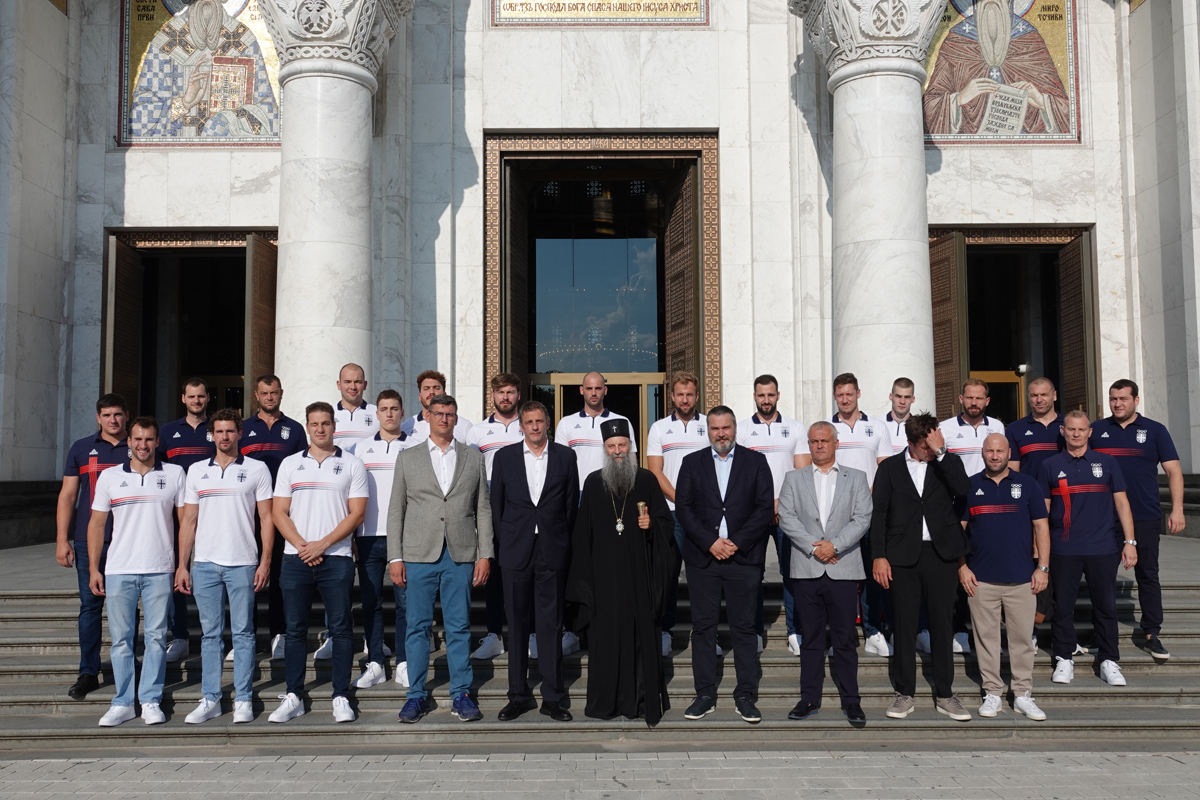 ston-patriarchi-porfirio-i-ethniki Στον Πατριάρχη Πορφύριο η Εθνική ομάδα πόλο της Σερβίας πριν τους Ολυμπιακούς Αγώνες
