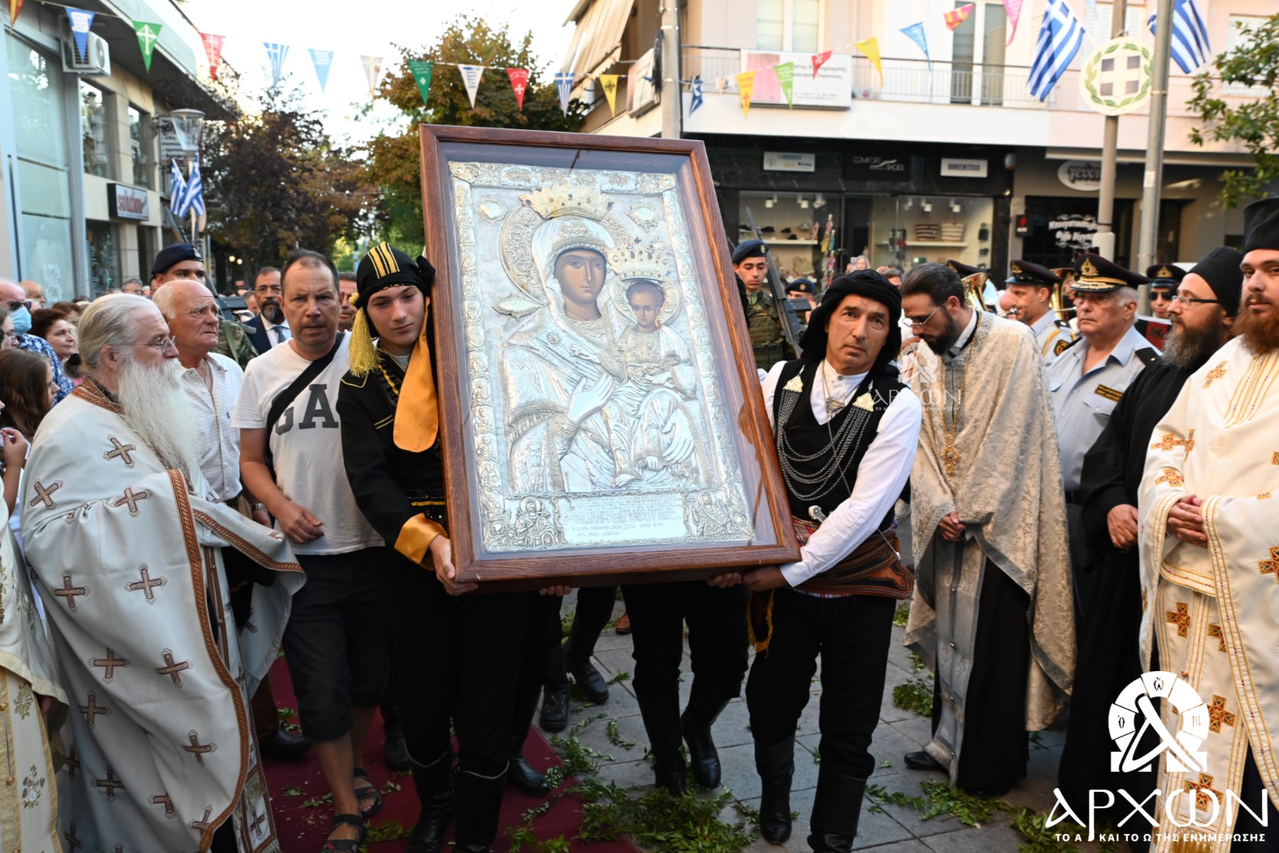 Yποδοχή Εικόνας Παναγίας Οδηγήτριας στην Κοίμηση Θεοτόκου Αμαρουσίου