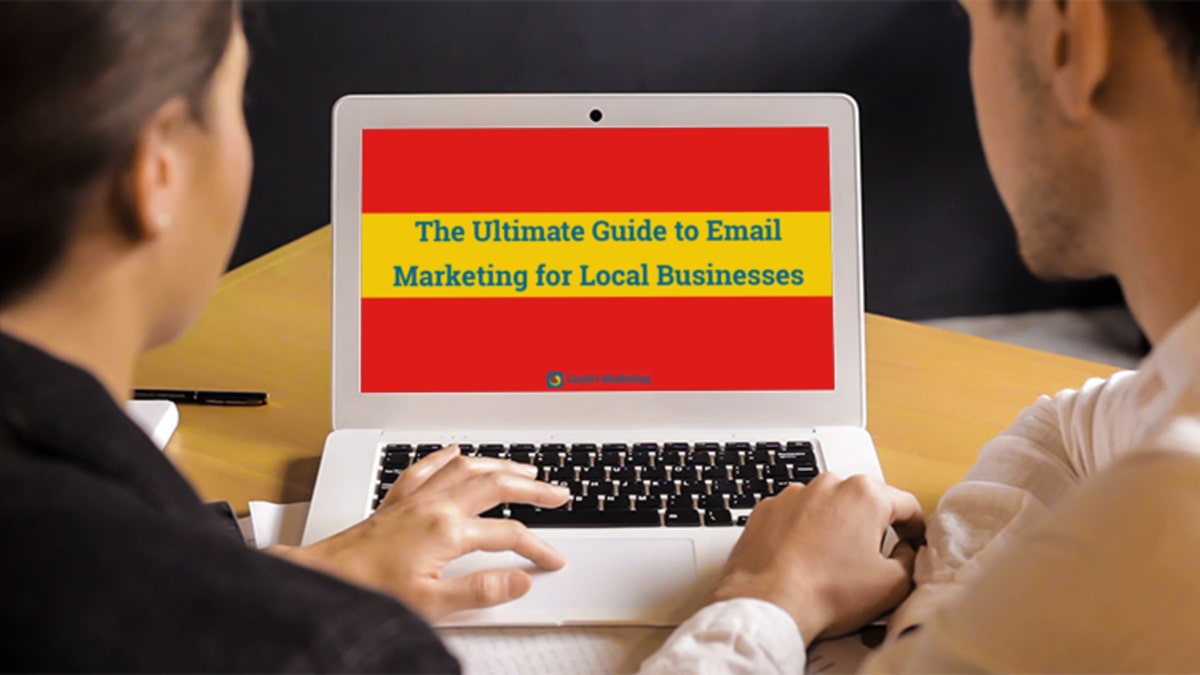 The featured image for my blog post about email marketing for local businesses