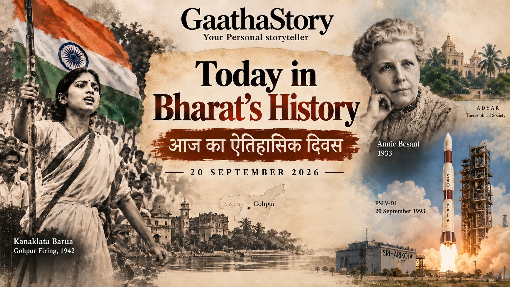 feature image for today in Bharat's history -september 20th.