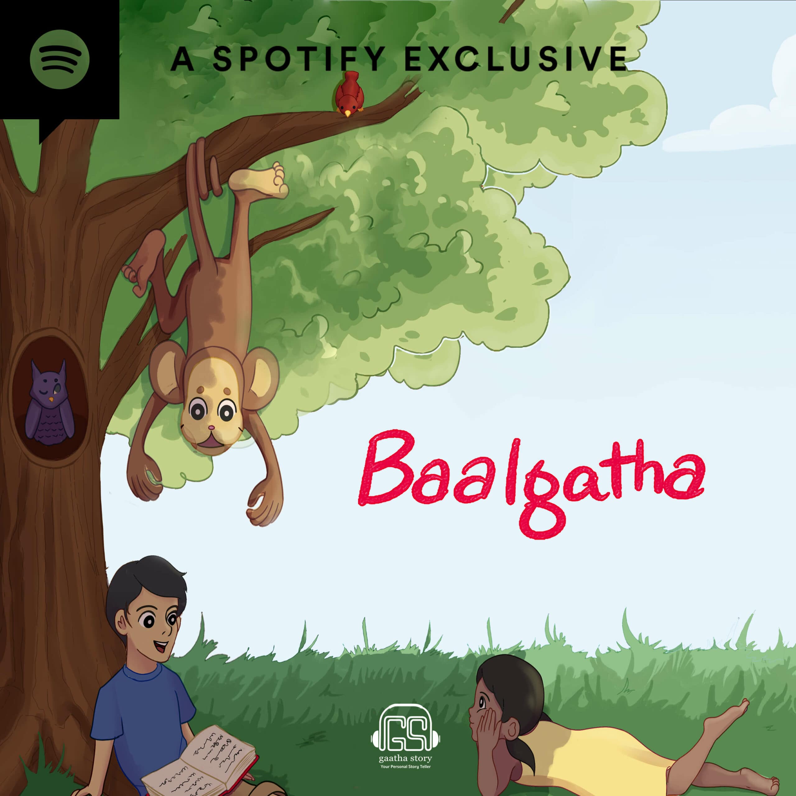 Logo for baalgatha English podcast