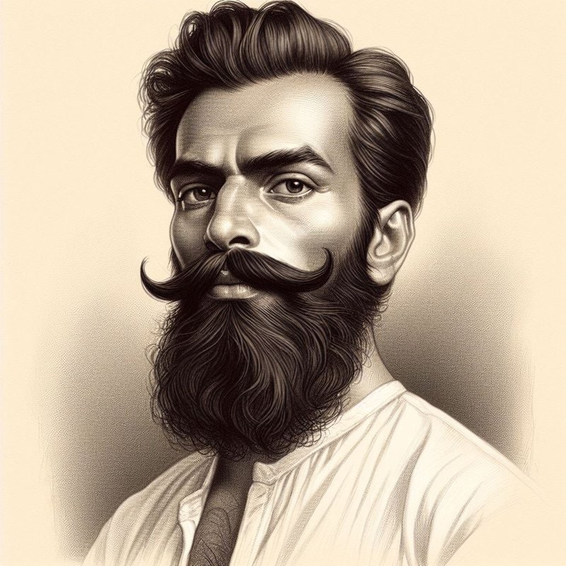 AI generated image - blog post on Homage to  Vasudev Balwant Phadke