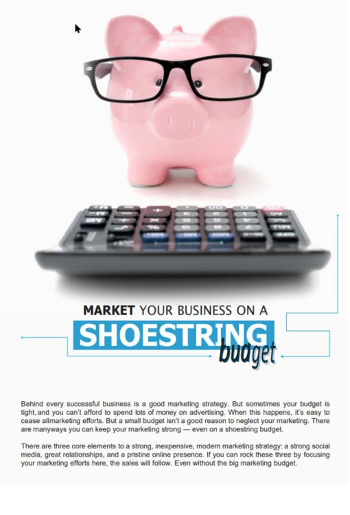 An Article About How You Can Market Your Business On A Shoestring Budget