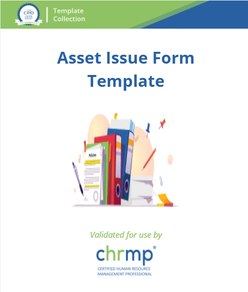 Asset Handover form template