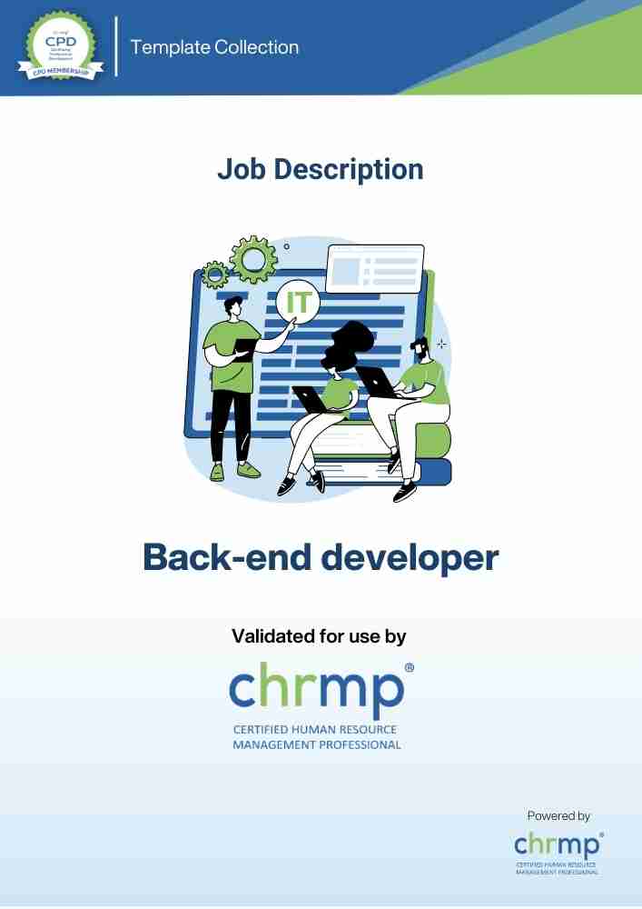 Back-end developer