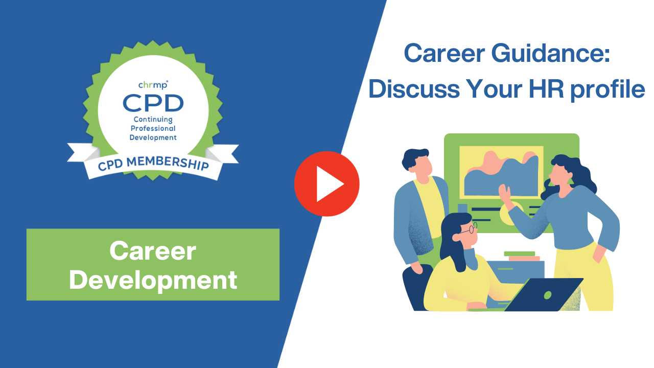 Career Guidance Discuss Your HR profile