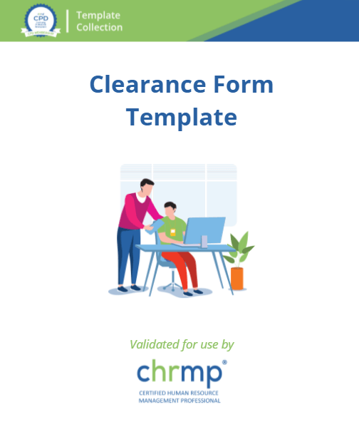 Clearance Form Template