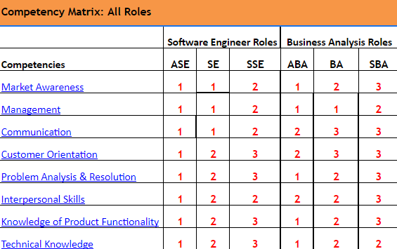 competency matrix