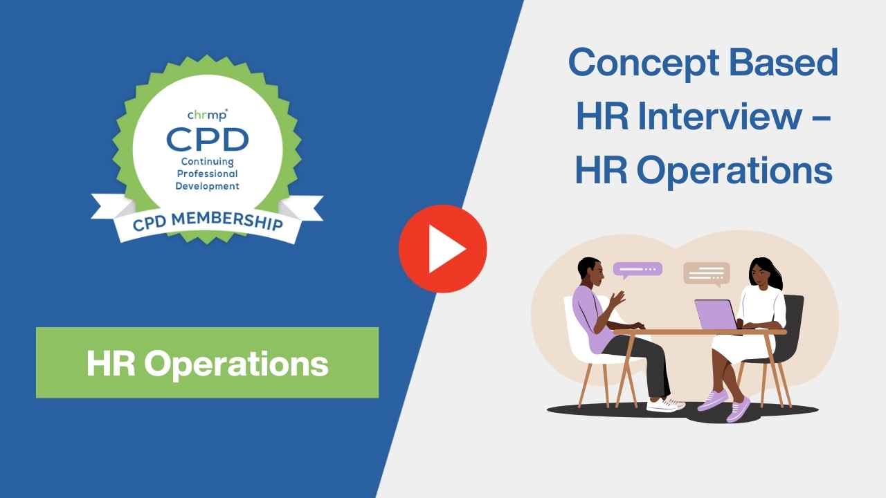 Concept Based HR Interview – HR Operations