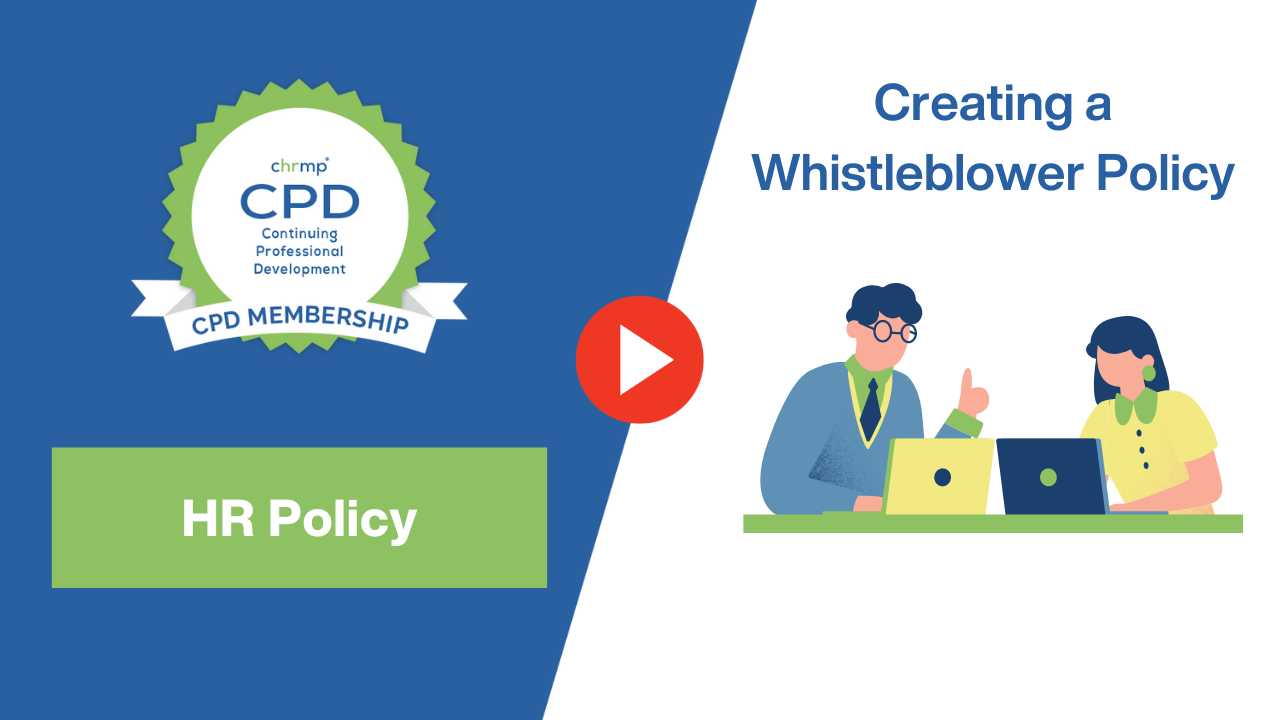Creating a Whistleblower Policy