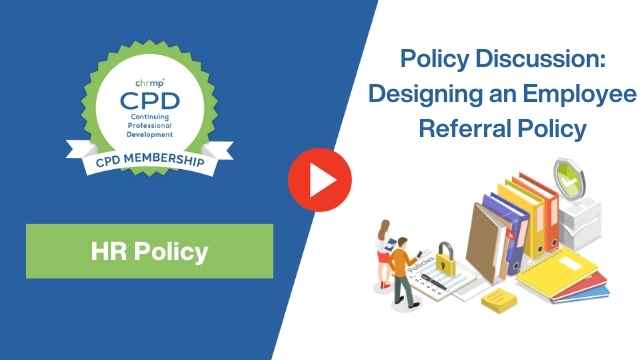 Designing an employee referral policy