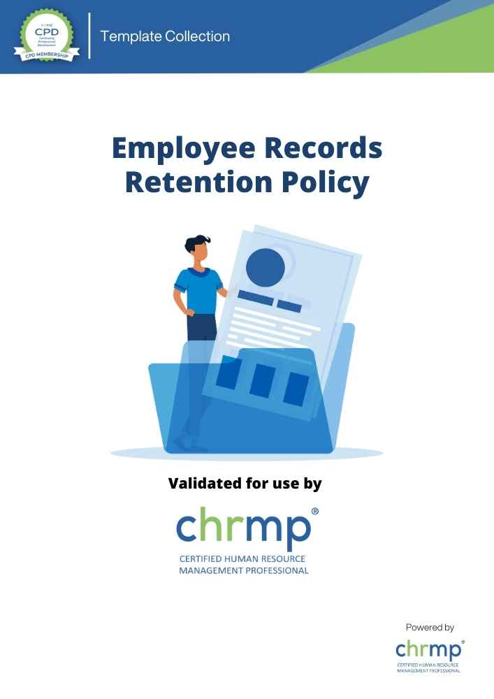 Employee Records Retention Policy CHRMP Membership