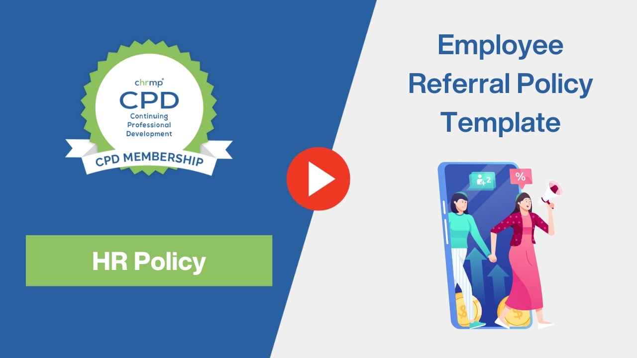 Employee referral policy template