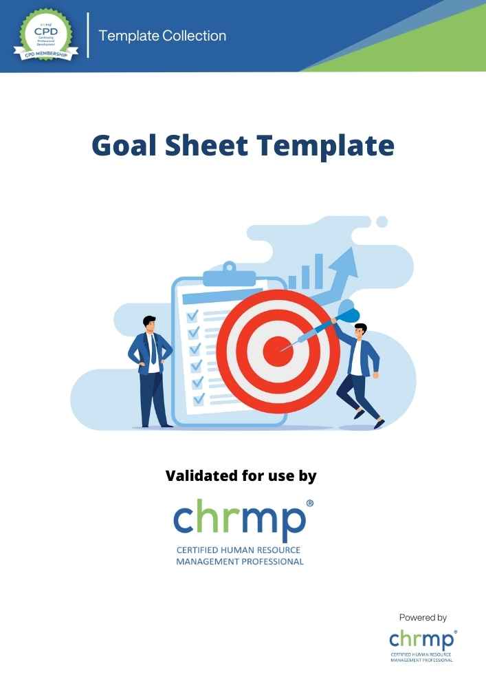 Goal sheet template