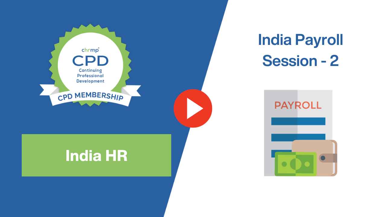 India Payroll session - 2