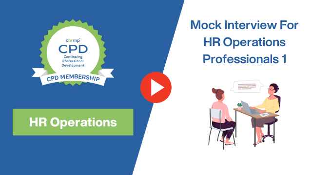 Mock interview for HR operations professionals 1