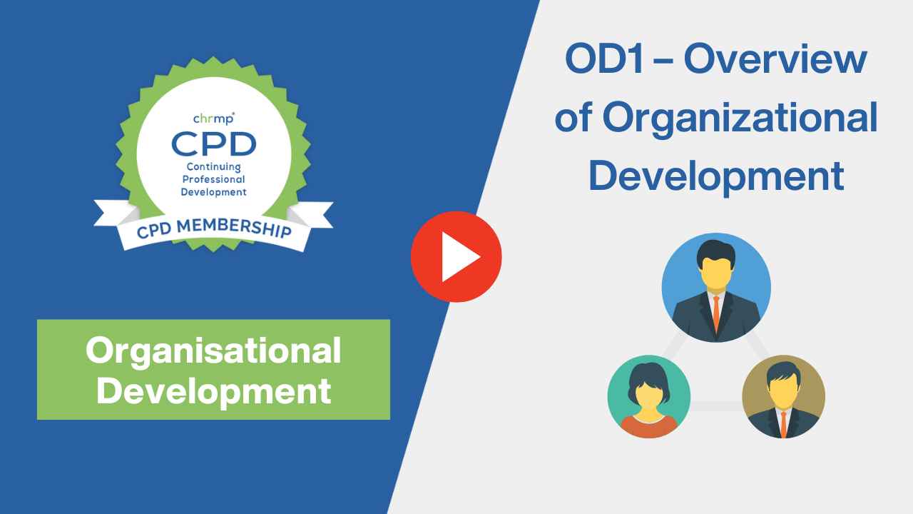 OD 1 - Overview of organizational development