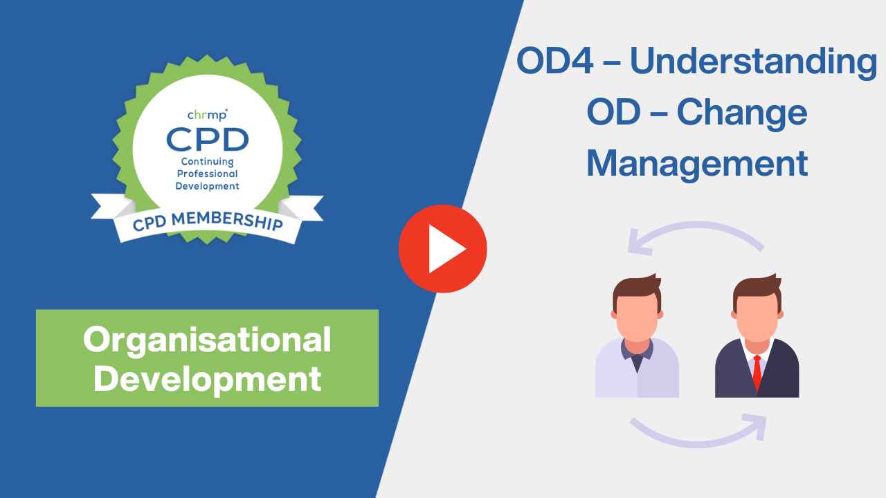 OD 4 - Understanding OD - Change Management