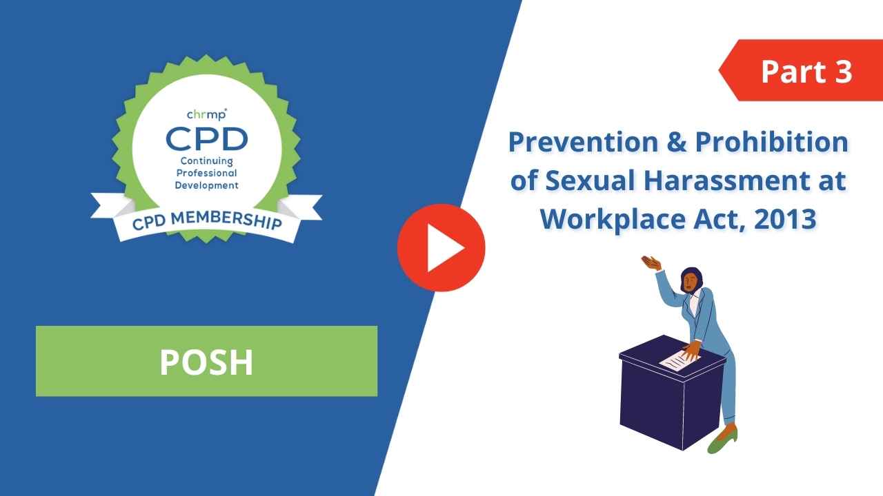 POSH 3 Prevention & Prohibition of Sexual