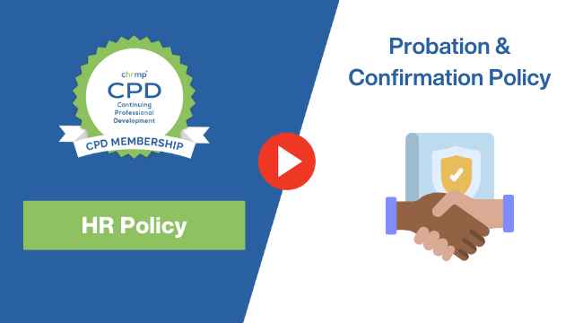 Probation and confirmation policy
