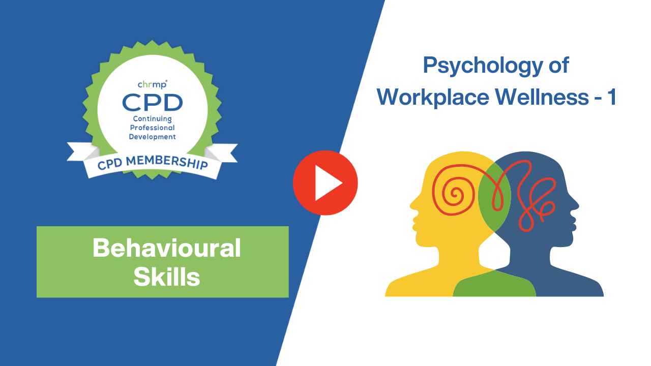 Psychology of workplace wellness – 1