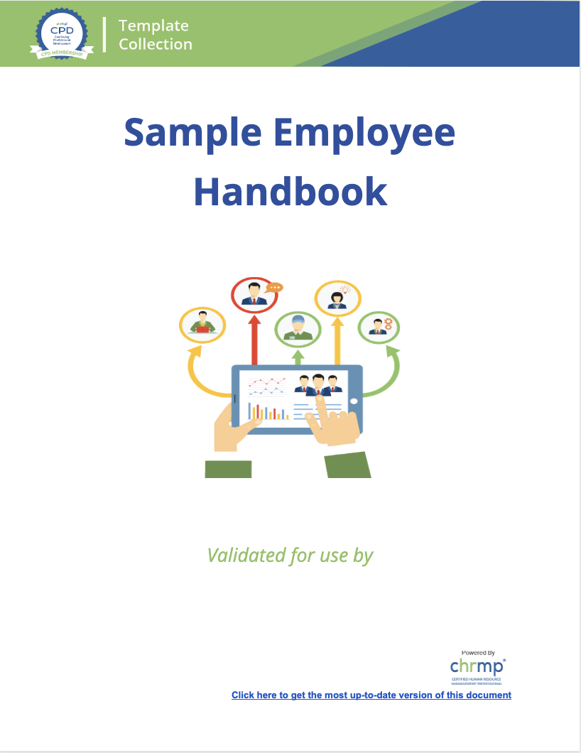 Sample Employee Handbook CHRMP Membership