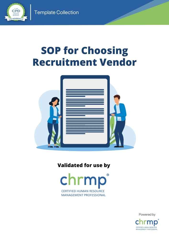 SOP for Choosing Recruitment Vendor