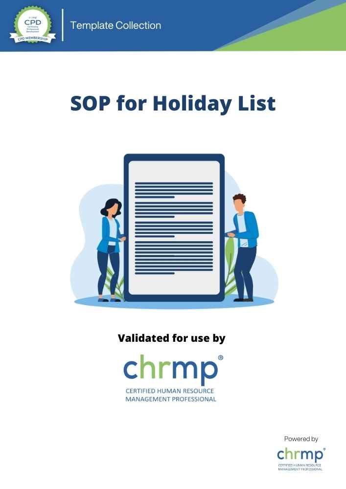 SOP for Holiday List