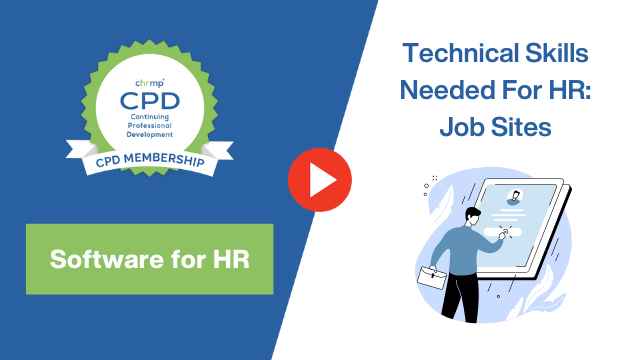 Technical skills needed for HR - job sites