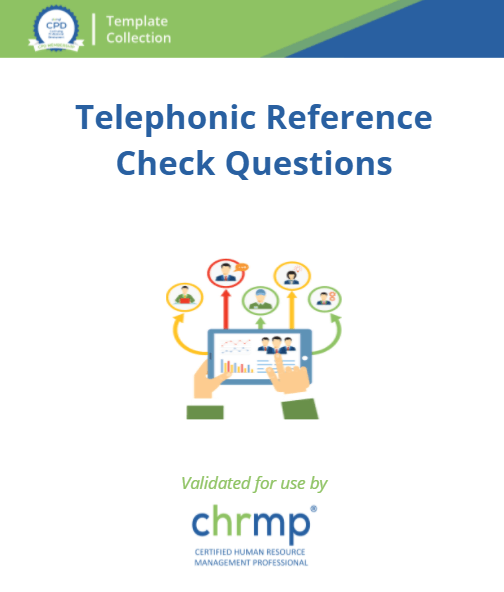 Telephonic Reference Check Questions