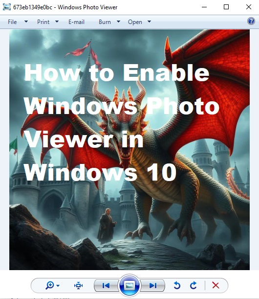 How To Enable Windows Photo Viewer In Windows 10 1 how to enable windows photo viewer in windows 10