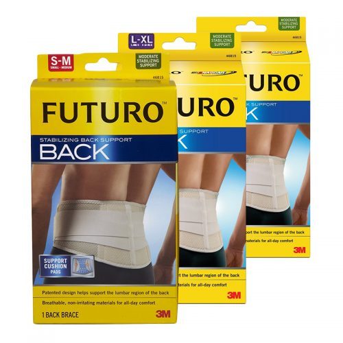 futuro back support brace black adjustable