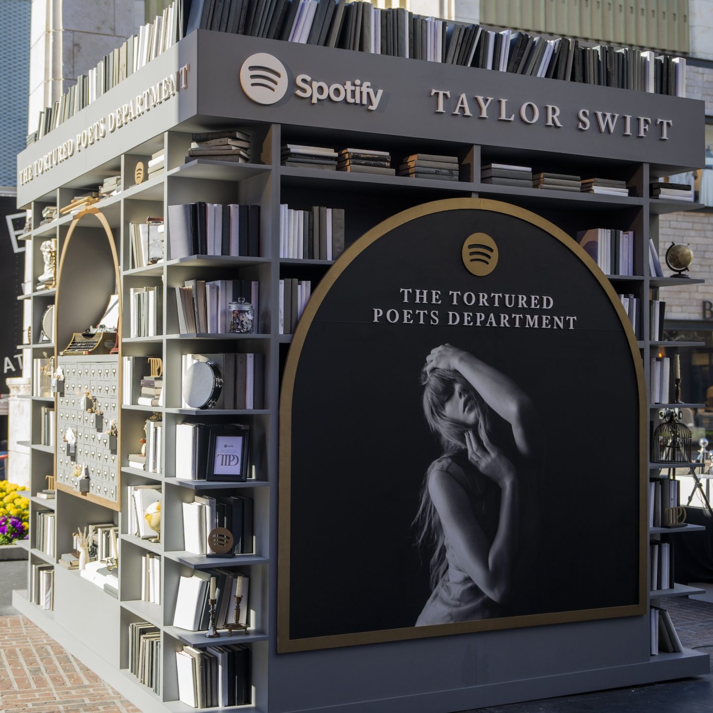 The Tortured Poets Department pop-up in New York City. Photo via Taylor Swift.