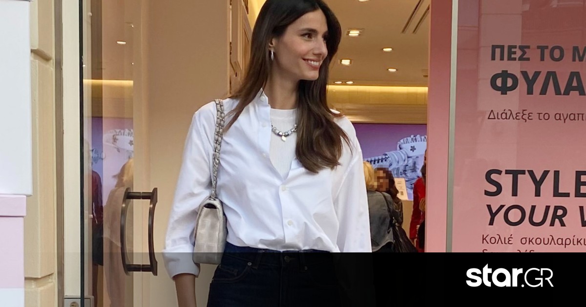 Ηλιάνα Παπαγεωργίου: Η στιλάτη εμφάνιση με κόκκινες square toe γόβες | Star.gr