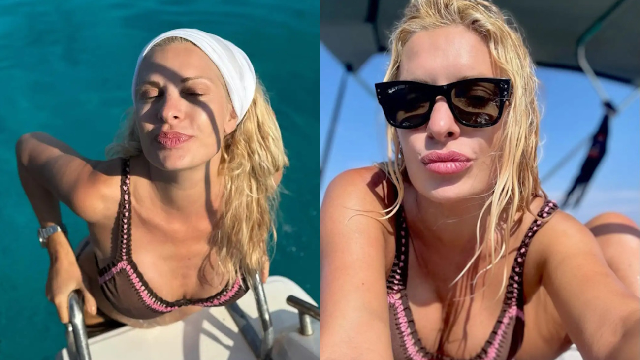 Ελένη Μενεγάκη: Βουτιές στους ειδυλλιακούς Παξούς – Οι φωτογραφίες από το σκάφος με τον Μάκη Παντζόπουλο | Zappit