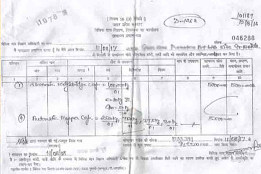 weighing machine Government calibration verification certificate and stamping