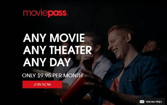 Movie Pass月费不到十美元，天天让你进影院看电影，来不？