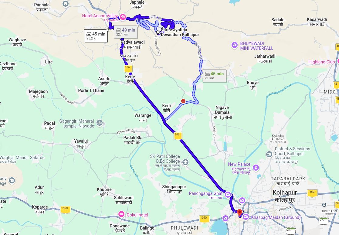 map of Kolhapur