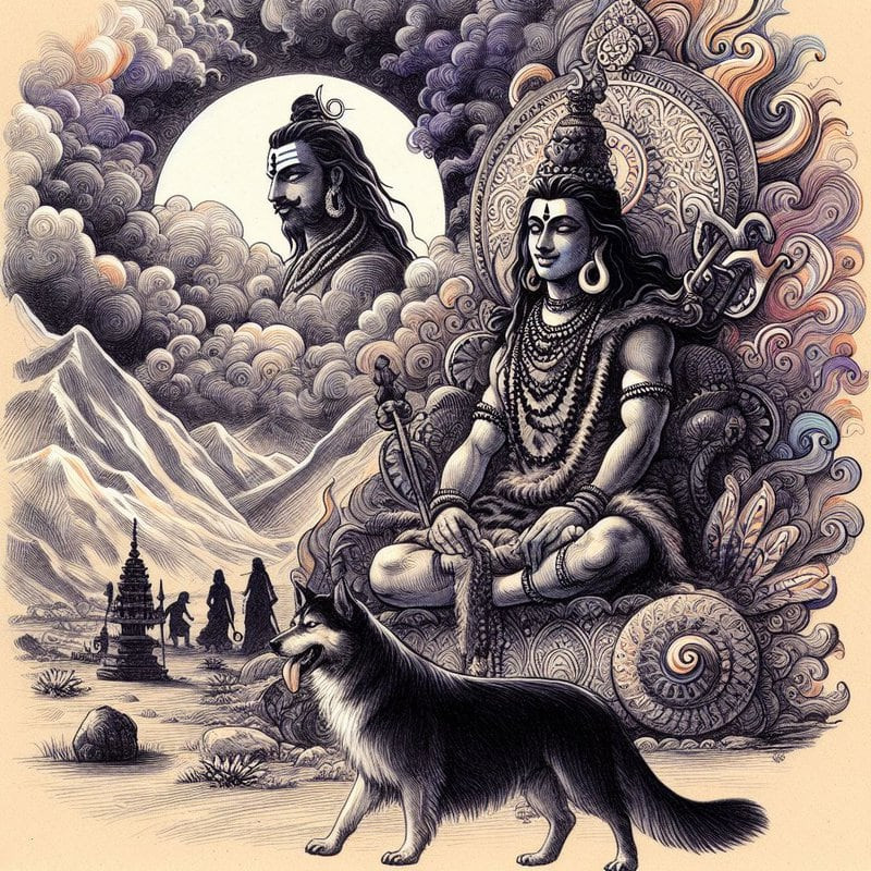 Image of Lord Shiv in Bhairav Form. 