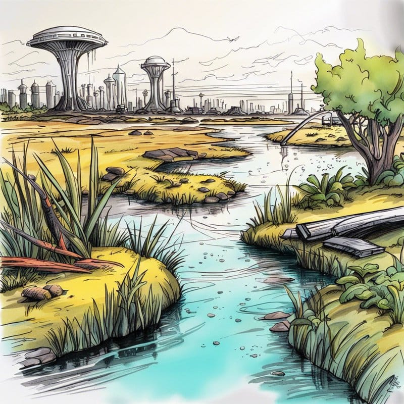 AI generated image in celebration of World Wetlands Day