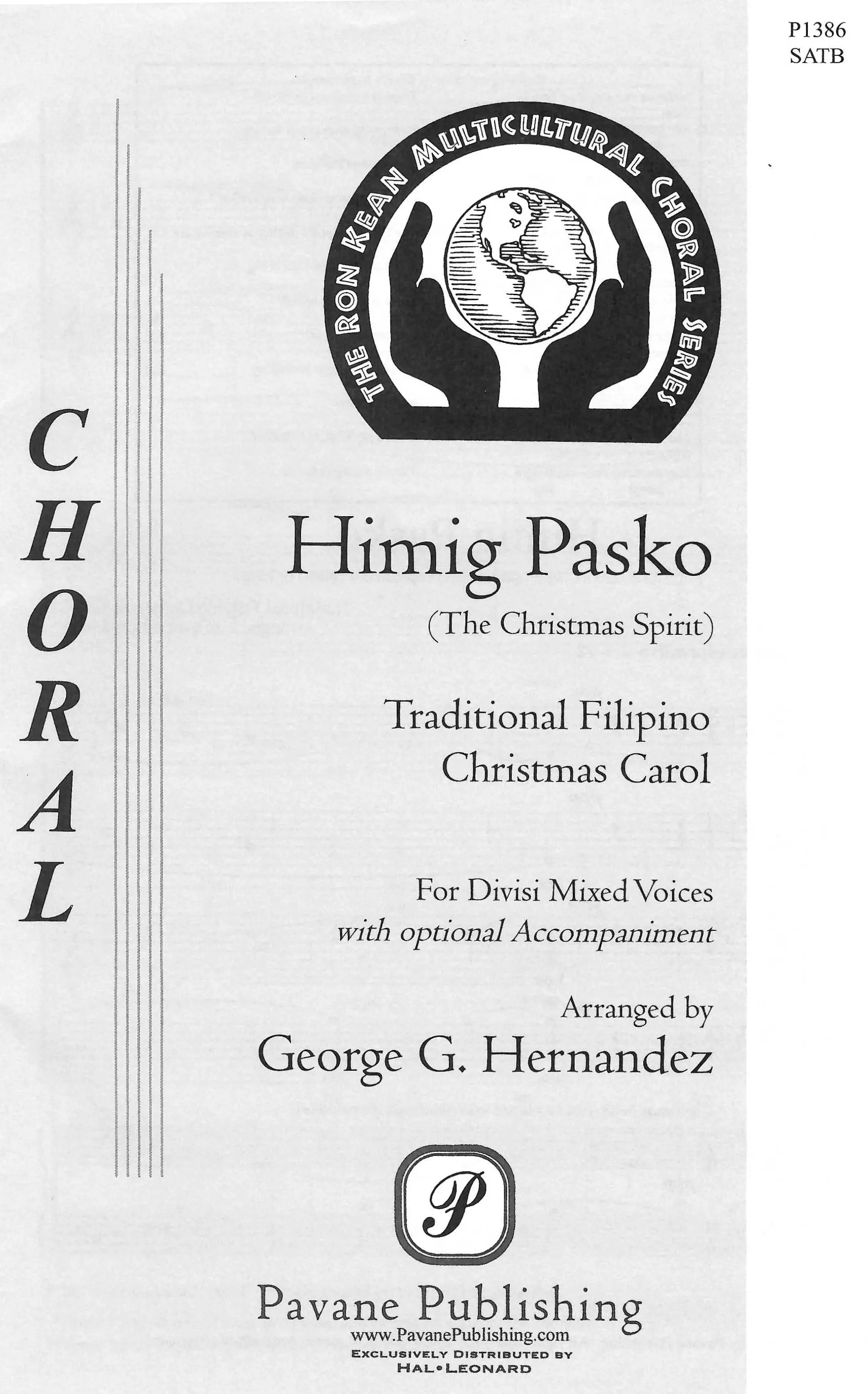 Himig Pasko Satb Choral Score Digital Pavane Publishing