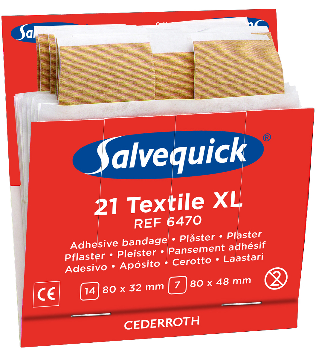 Salvequick 6470 extra grote textielpleisters