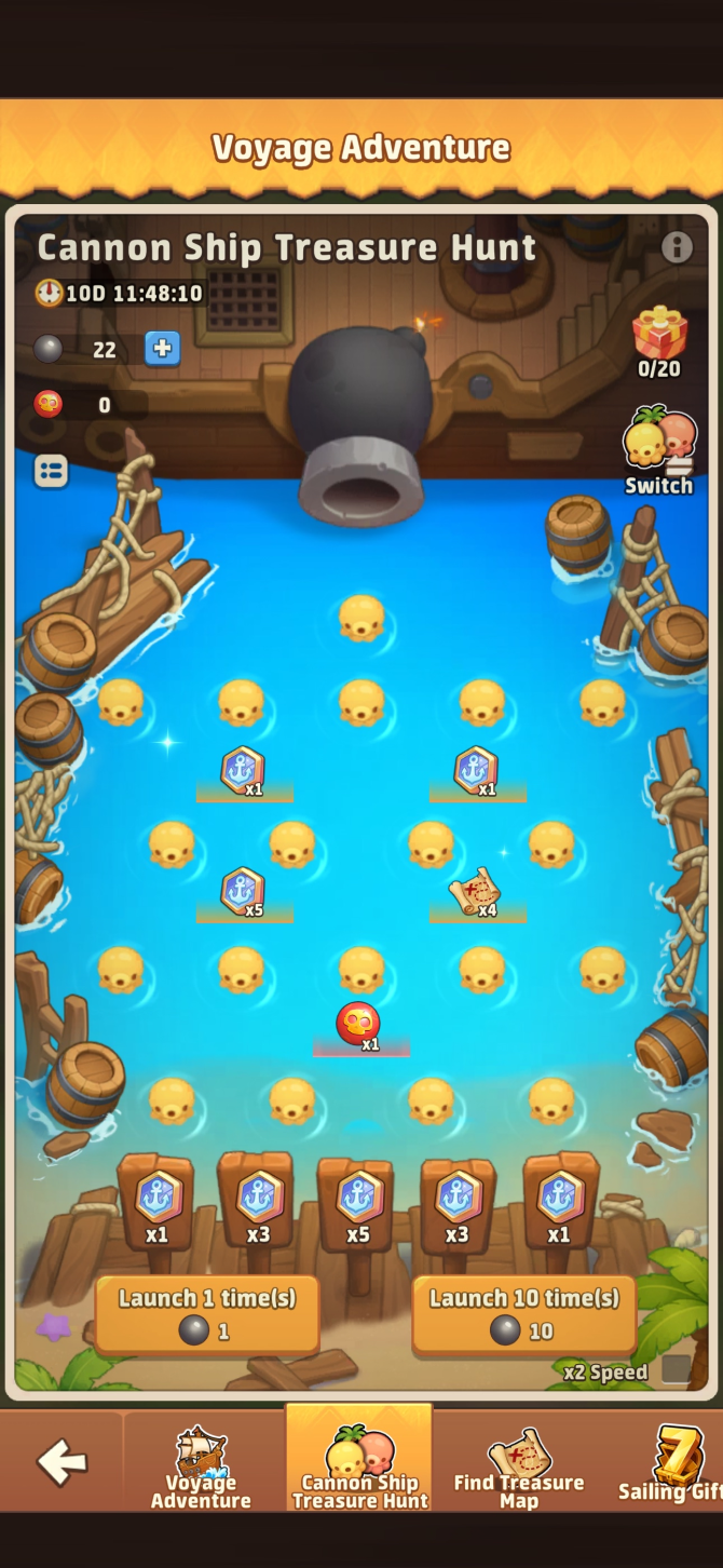 Voyage Adventure Cannon Ship Treasure Hunt screenshot