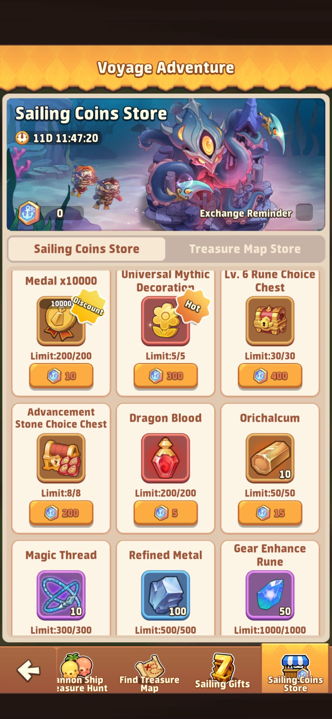 More Sailing Coin Exchanges