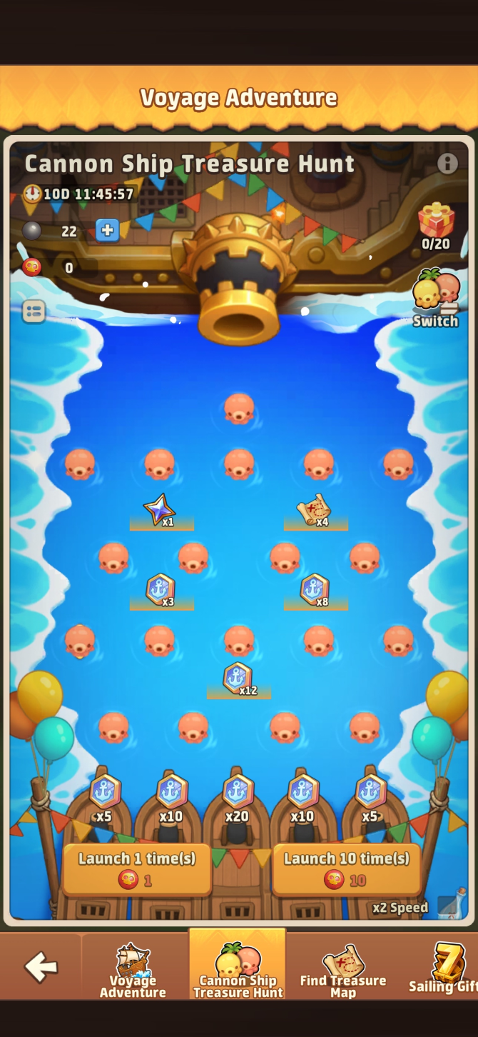 Alternate Treasure Hunt Board