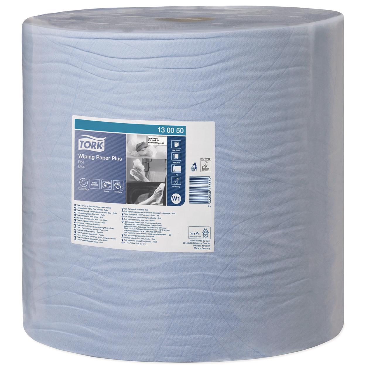 Tork Advanced Wiper 420 Roll Blue Performance poetsrol