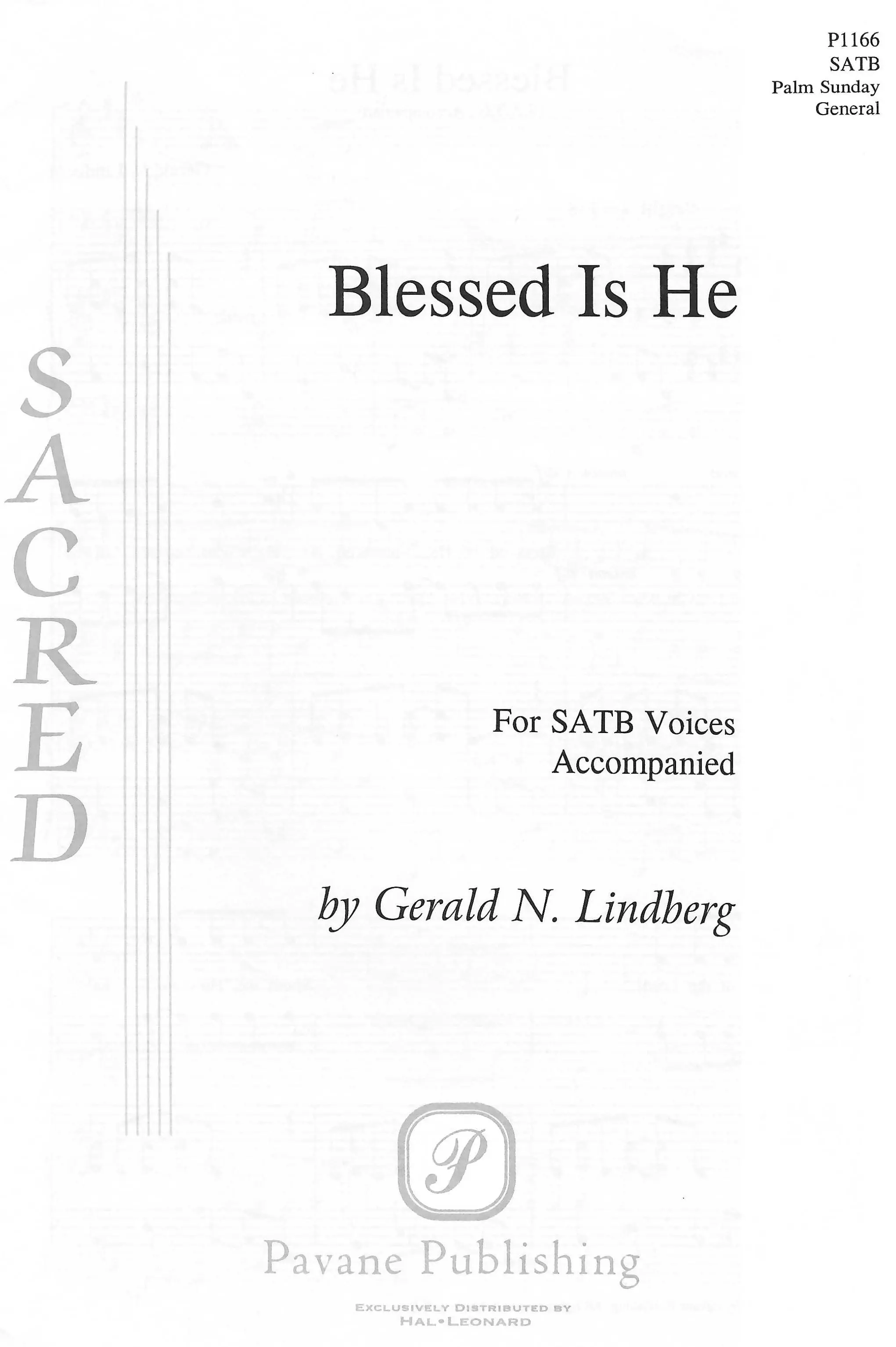 Blessed Is He SATB Pavane Publishing blessed-is-he-satb-pavane-publishing